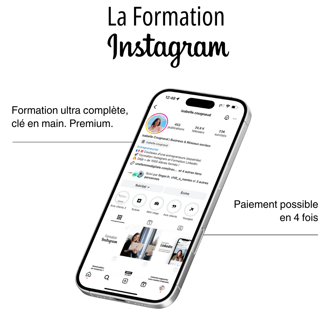 La formation Instagram