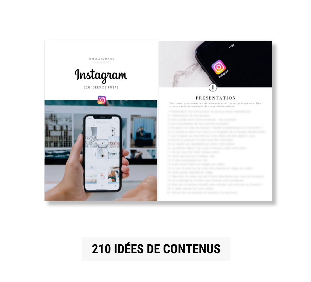 Idées de contenus Instagram