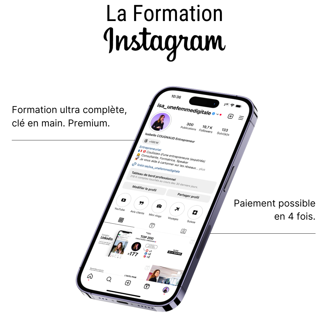 La formation Instagram